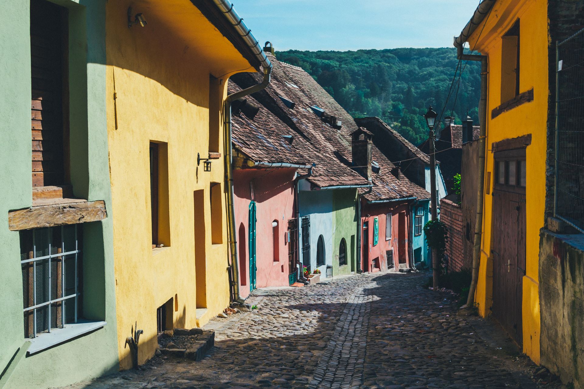 a person standing in front of a house